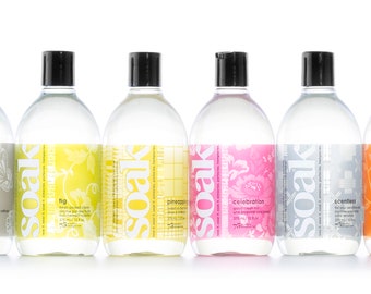 Soak Wash - Full Size - 375ml Bottle - 75+ Washes - Hand Wash Garment Care - Perfect for Lingerie, Swimwear, Delicates, Knitwear