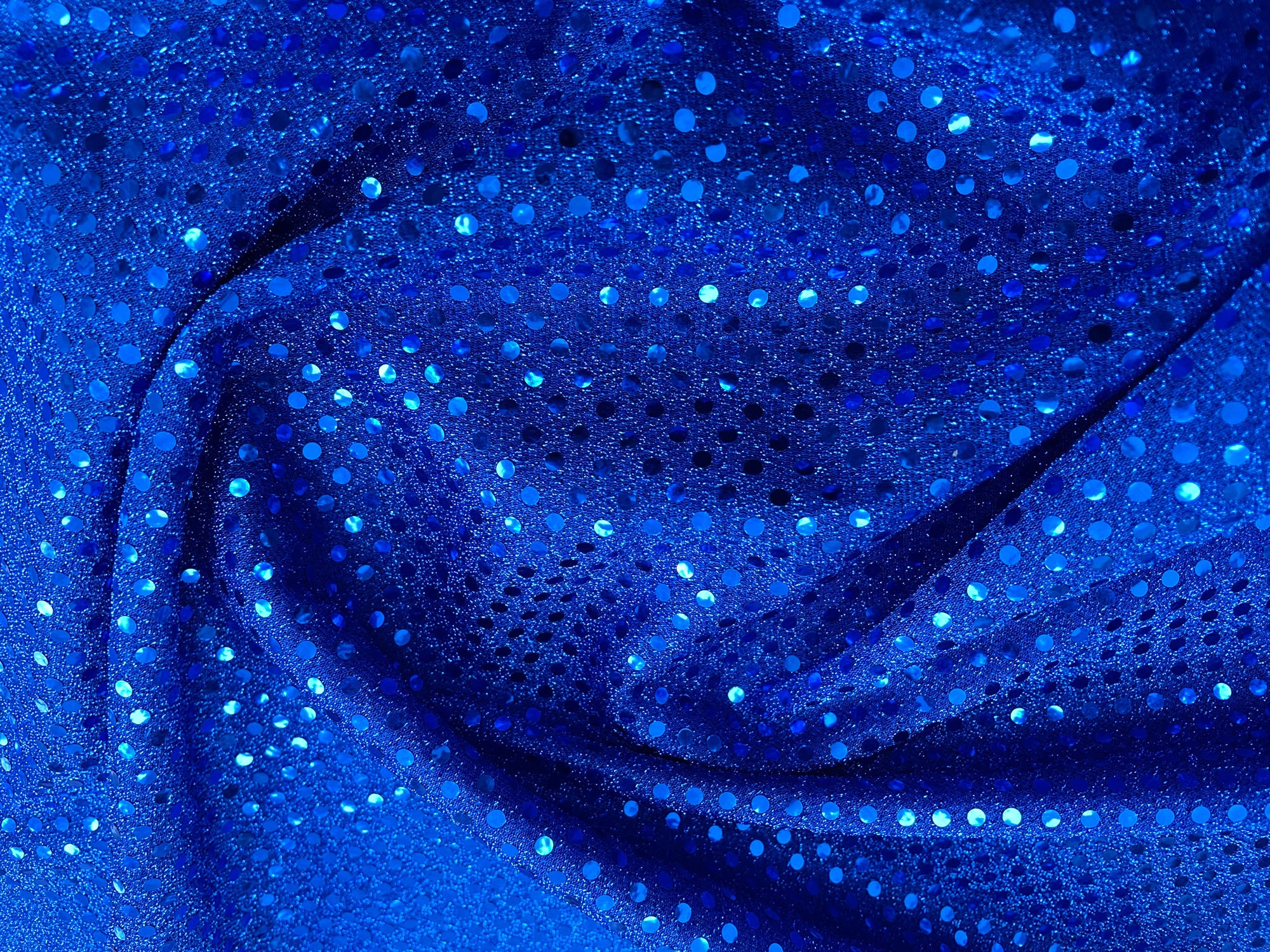Royal Blue Sequin Fabric 3mm Sequin Sparkly Costume Craft - Etsy UK