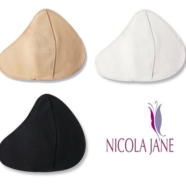 Mastectomy Bra Pockets - Cotton Sew in Bra Pocket by Nicola Jane - Pocketed Bra