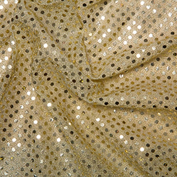 Gold Sequin Fabric 52 Inch Wide 