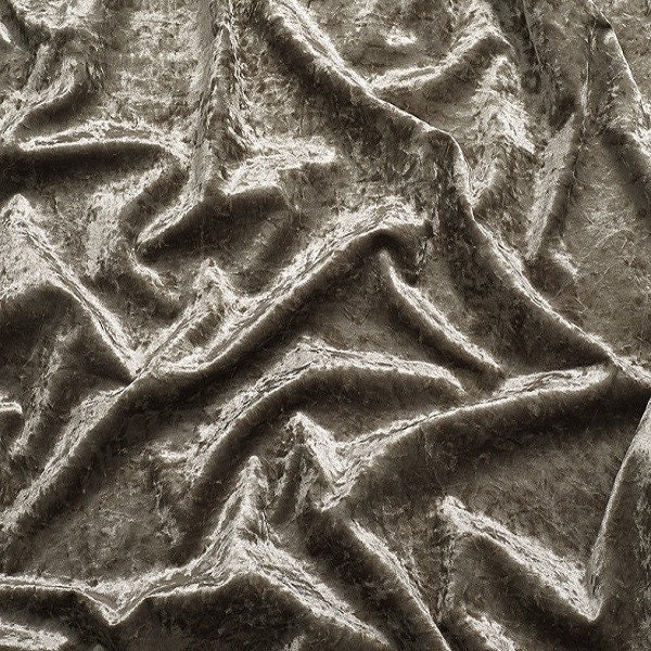 thumbnail interactive-video image 1 of 60" Wide White Velvet Panne Stretch Fabric – By The Yard (Crushed Velour Look) 1 of 5