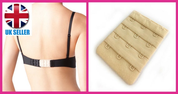 Women Ladies Bra Extenders 3 Hooks Fabrics Elastic Bra Strap