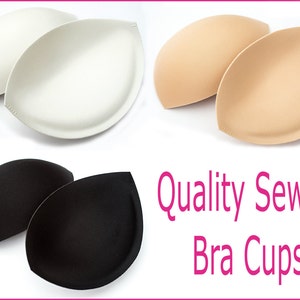 Sew in Bra Cups Perfect for Dressmaking & Bridal Alterations IVORY BRA CUPS Sizes A E Cup image 2