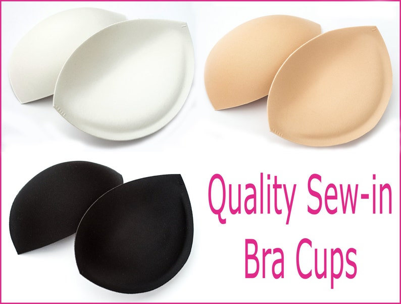 Sew in Bra Cups Perfect for Dressmaking & Bridal Alterations IVORY BRA CUPS Sizes A E Cup image 2