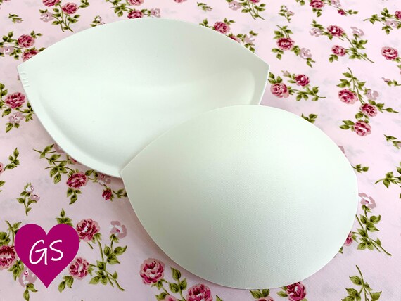 Cotton Foam Bra Cups,White,One Size