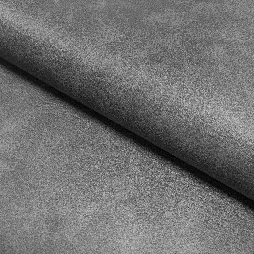 Dark Grey Vinyl Fabric Faux Leather Pleather Upholstery 54 Wide by the Yard  
