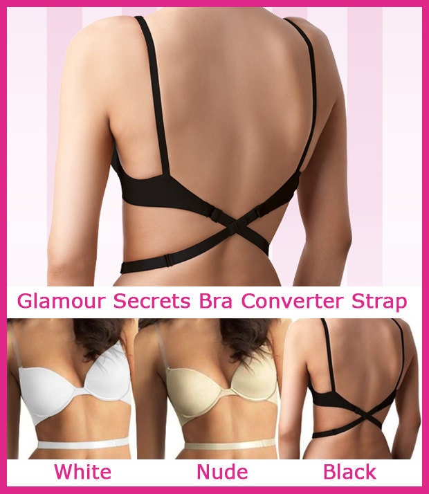 Buy Low Back Bra Strap Backless Bra Strap NUDE, BLACK or WHITE Bra