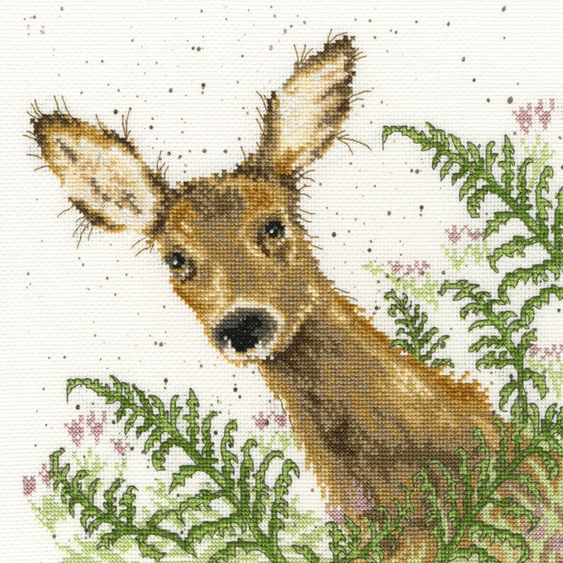 Cross Stitch Kits Doe a Deer by Bothy Threads Cute Deer | Etsy