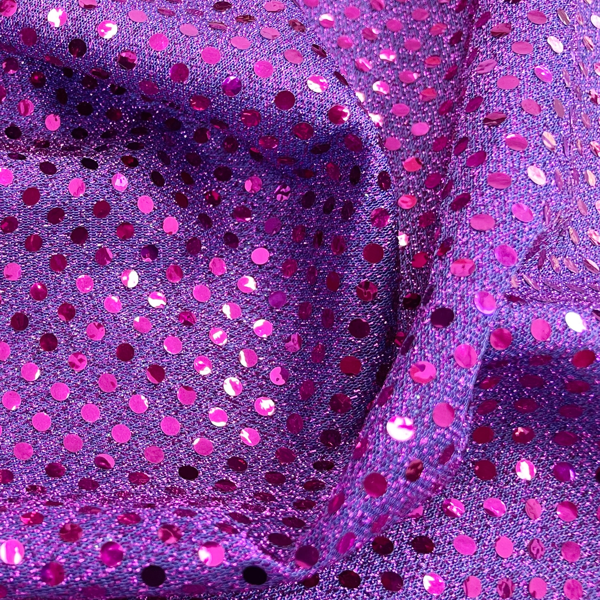 Purple Sequin Fabric 3mm Sequin Sparkly Costume Craft Fabric | Etsy