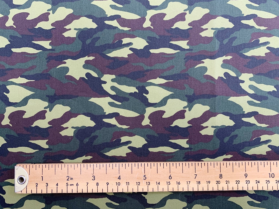 Cotton Fabric Green Jungle Camo Camouflage Craft Fabric Etsy UK