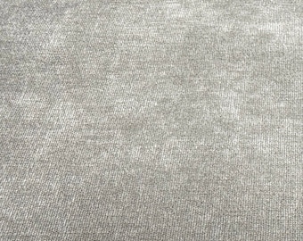 Upholstery Fabric - Silver Grey Chenille Heavy Weight Curtain Cushion Fabric