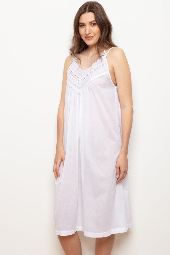 Women's cotton nightdresses clearance uk