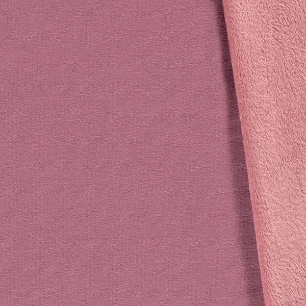 Soft Alpine Fleece Fabric - Dusky Pink - Double Faced Sweatshirt Clothing Fabric