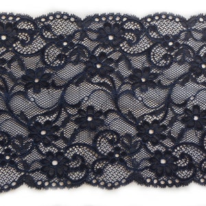 1 Meter of Navy Lace 