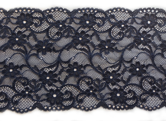 Navy stretch lace deals