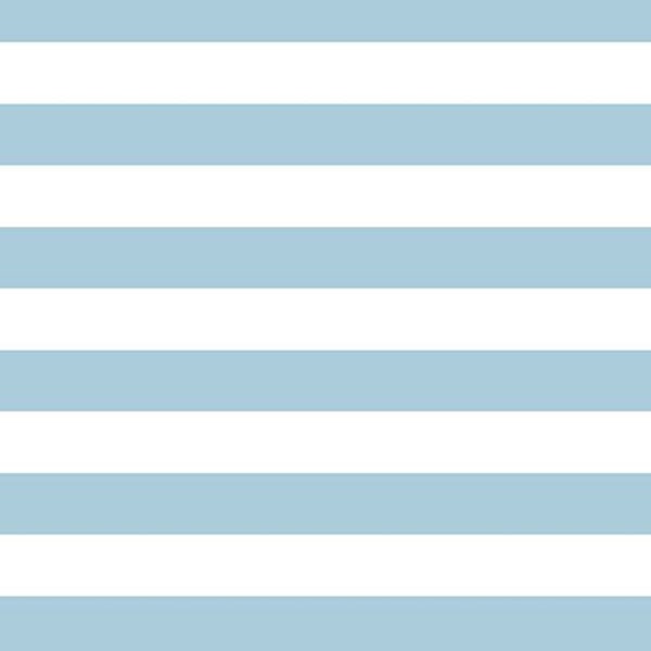 Baumwolle Popeline Stoff - Himmel Blau & Weiß 1 "Streifen Print - Handwerk Stoff Material Meter