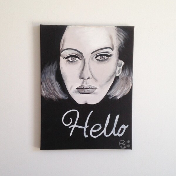 Adele - Hello, 12" x 16", canvas, 2016