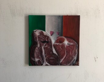 Meatlovers, 12” x 12”, Canvas, 2021