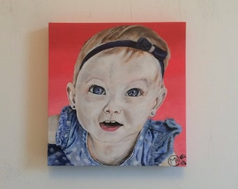 Custom Portrait Painting on Canvas