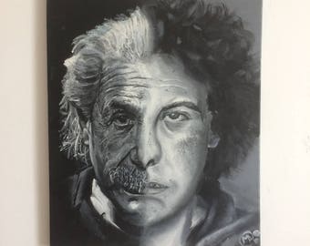 Custom Two-Faces Combined Painting on Canvas