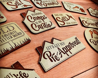 Realtor Sayings Gift Set Digital File | Laser Cut SVG for Magnets | Wine | Gift