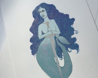 Mermaid Screen Print