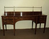 Antique Mahogany Hepplewhite Style Sideboard by Baker, SHIPPING is NOT free