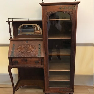 Side by outlet side secretary desk