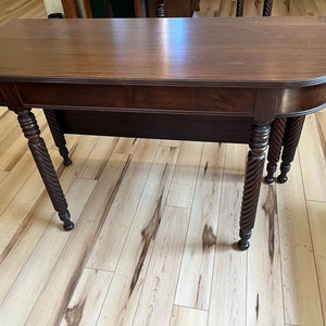 Pair Mahogany Gate Leg Tables, Dining or Entry image 3