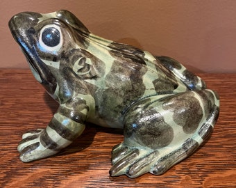 Large Brush McCoy Garden Frog Figurine