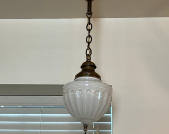 Pendant ceiling fixture w Shade and Tassel