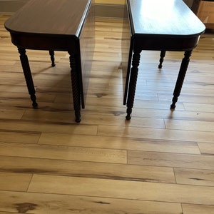 Pair Mahogany Gate Leg Tables, Dining or Entry image 4