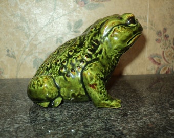 Vintage Ceramic Warty Toad Frog