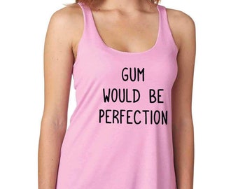 CLEARANCE Gum sería Perfection XS camiseta camiseta sin mangas Chandler Bing / Amigos cita de programa de televisión