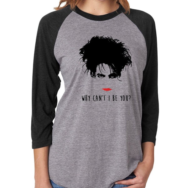 The Cure Robert Smith Raglan T-Shirt, 80er Jahre Musik Tshirt, Geschenk für Musikliebhaber, Fan