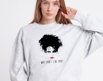 The Cure 'Why Can't I Be You?' sudadera, robert smith labios rojos, camiseta de lana de música de la banda de los 80