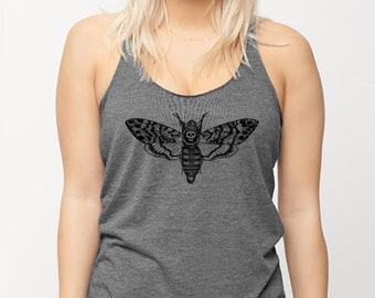 Camiseta sin mangas death's Head Moth / Acherontia Atropos / hawkmoth / death / skull / gothic