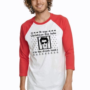Fairytale of New York shirt, Shane MacGowan The Pogues tshirt, ugly funny Christmas sweater party, gift for him