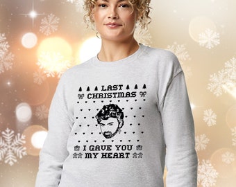 George Michael Last Christmas Sweatshirt, Vintage 80er Jahre Musik, Wham Band, Weihnachtsgeschenk