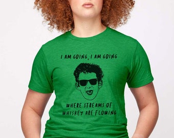 Pogues Shane MacGowan t shirt, Streams of Whiskey lyrics, St. Patrick's Day party, 80s Irish band tshirt