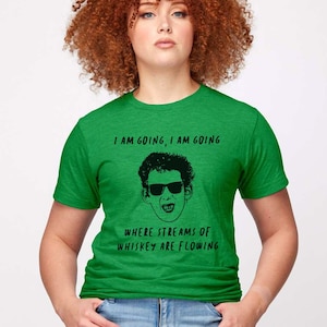 Pogues Shane MacGowan t shirt, Streams of Whiskey lyrics, St. Patrick&#39;s Day party, 80s Irish band tshirt