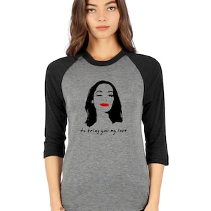 Camiseta raglan de PJ Harvey 'To Bring You My Love', camiseta vintage de rock alternativo de los 90, músico femenino de los 90