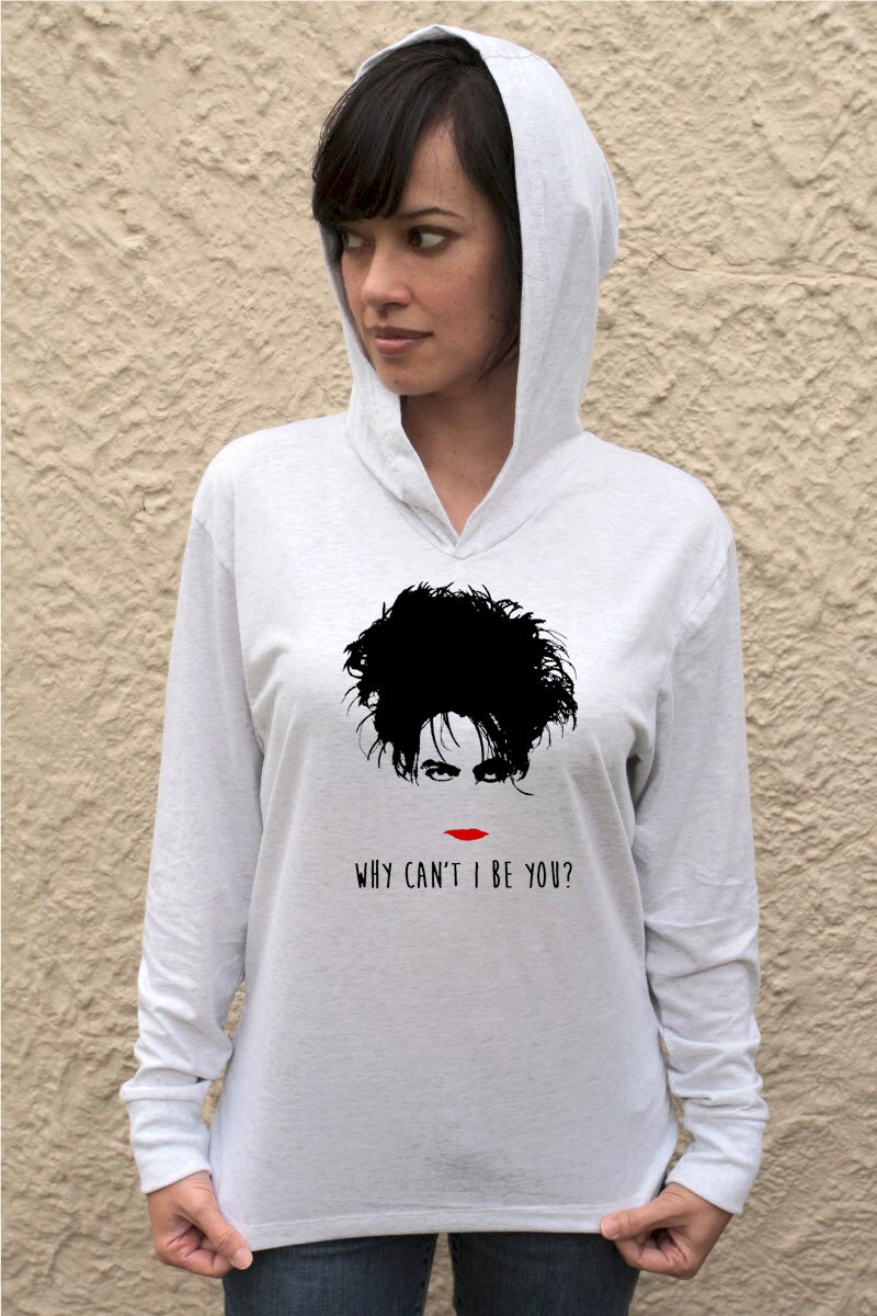 The Cure 80s Band Hooded T Shirt Long 