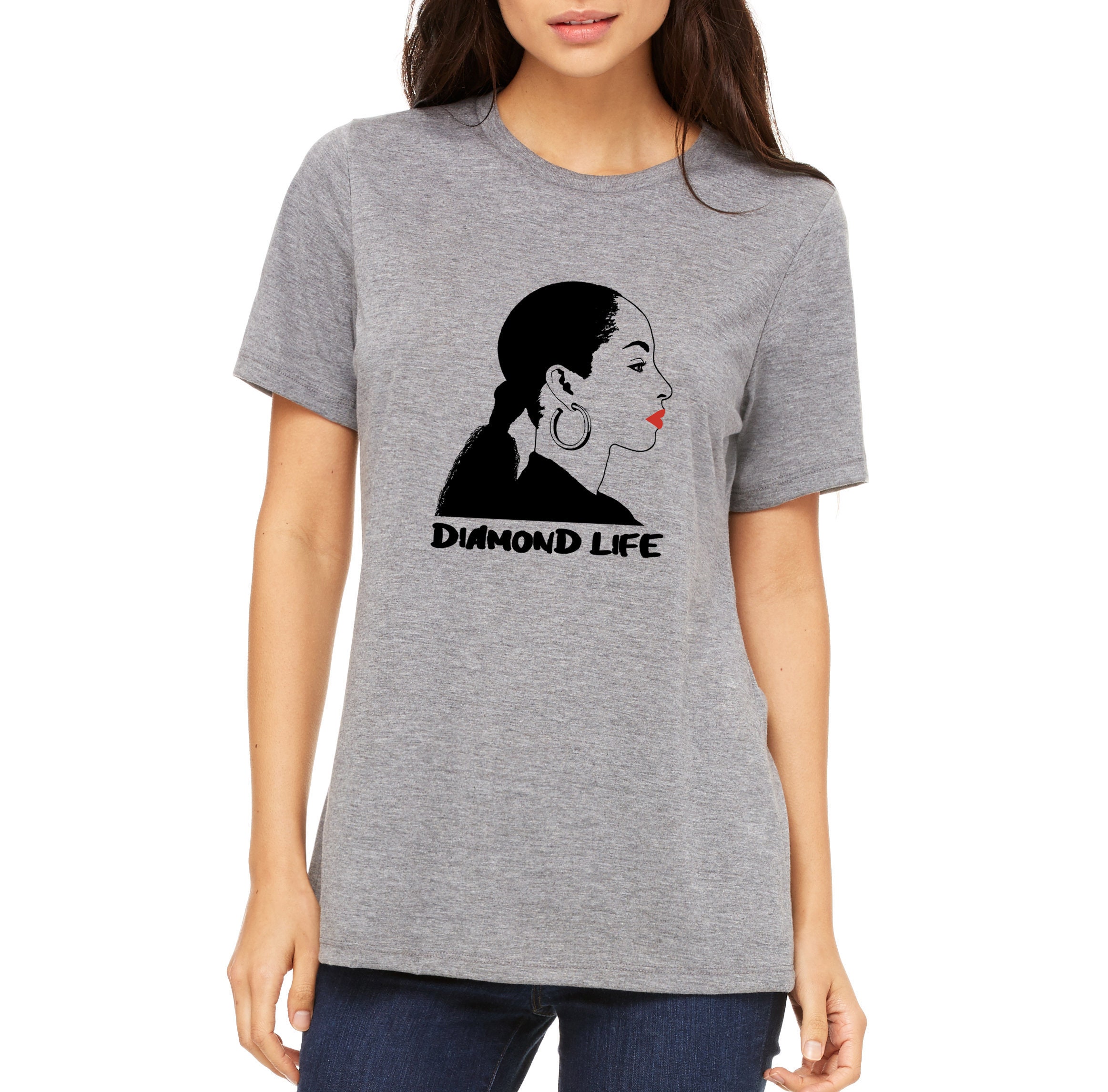Sade Portrait Diamond Life T-shirt Unisex Tee 80s 90s R & B Singer