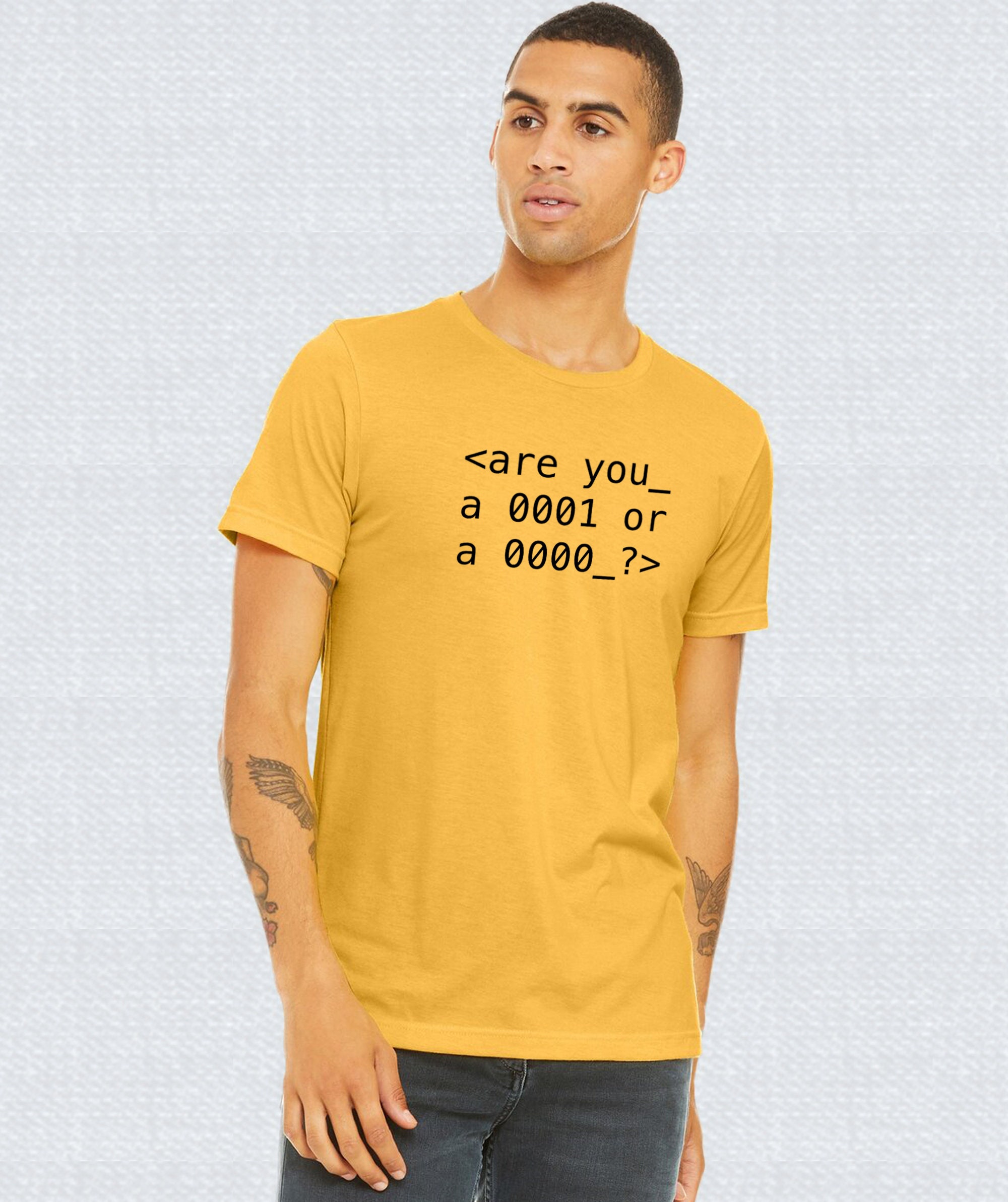 T-Shirt IMage Signor Robot Sei Un Uno O Uno Zero | 100% Cotone | Prodotta In Italia | Regalo Originale