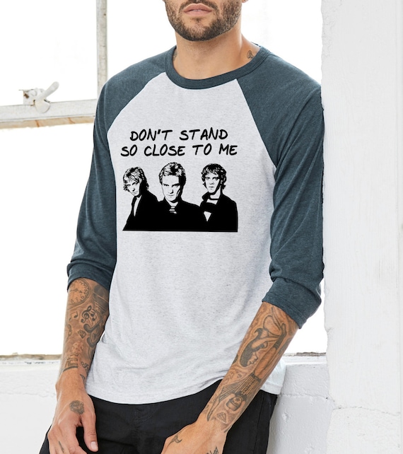 Dauocie Women's "Don't Stand So Close To Me" Graphic T-Shirt - Short Sleeve, Casual, Dark Grey, Cotton Blend