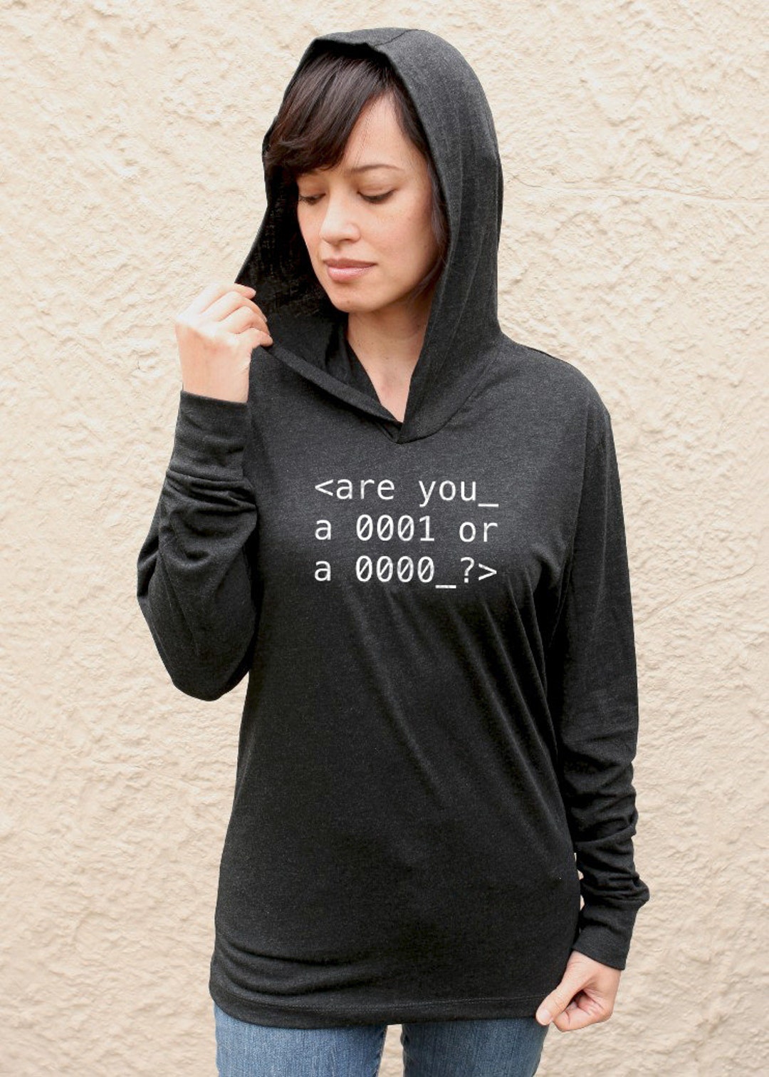 Are You One or Zero Mr. Robot Long Sleeve Hoodie T shirt Tee Tv