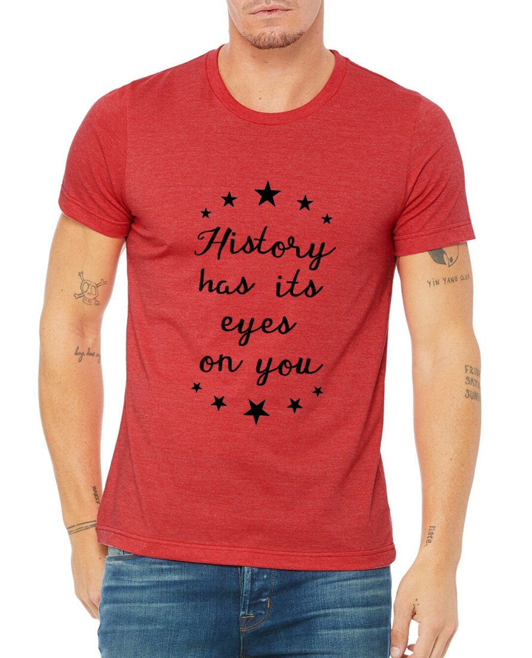 Hamilton Quote 'history Has Its Eyes on You' Unisex Tshirt T Shirt, Broadway Musical Fan Etsy