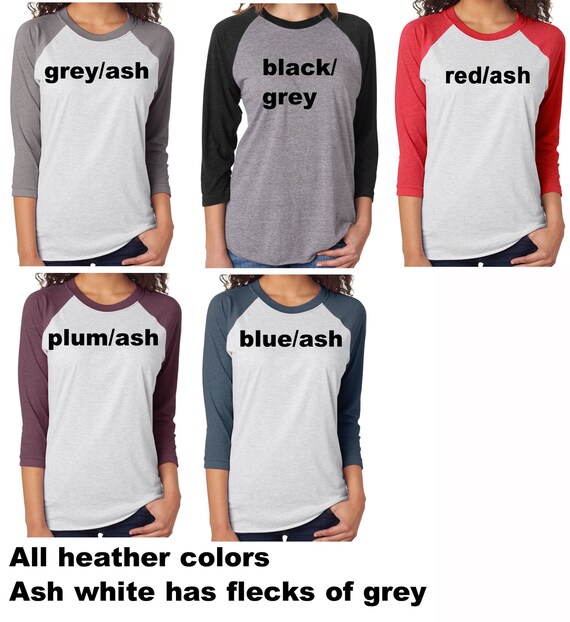 blue and grey baseball tee