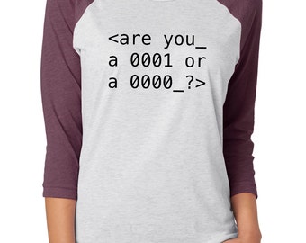 T-Shirt IMage Signor Robot Sei Un Uno O Uno Zero | 100% Cotone | Prodotta In Italia | Regalo Originale